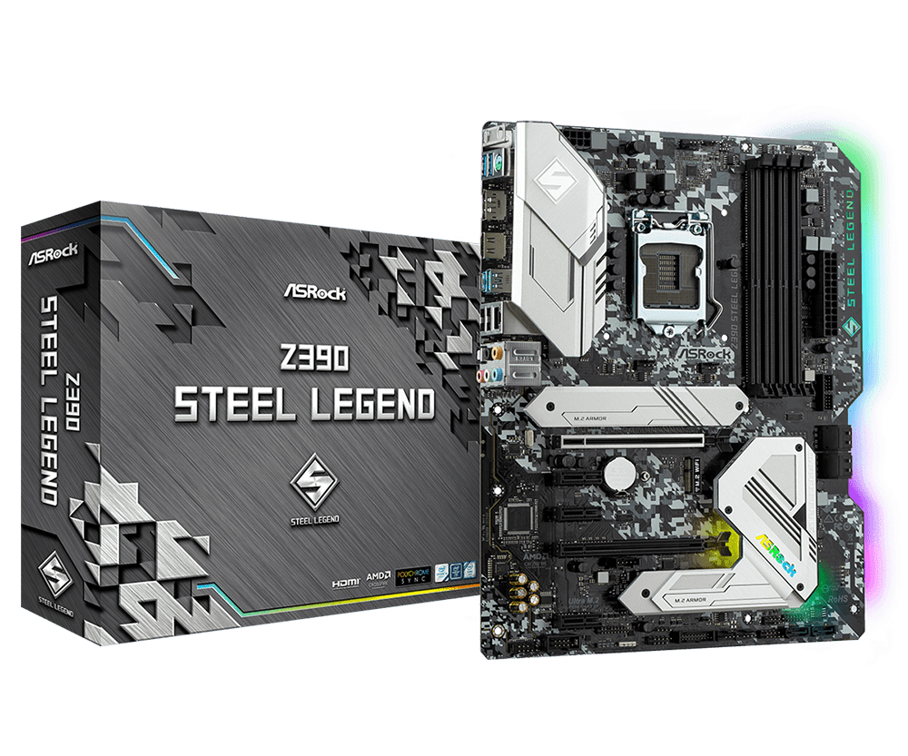 Main Asrock Z390 Steel Legend (Chipset Intel Z390/ Socket LGA1151/ VGA onboard)