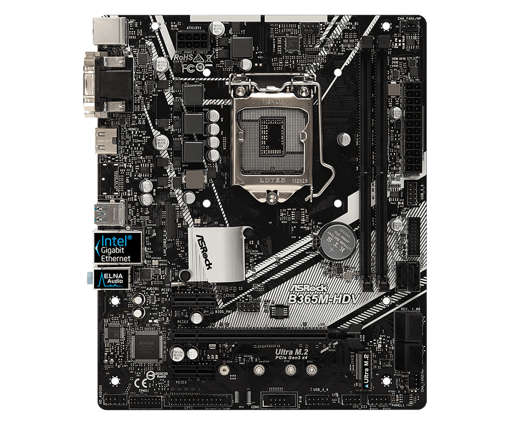 Main Asrock B365M-HDV (Chipset Intel B365/ Socket LGA1151/ VGA onboard)
