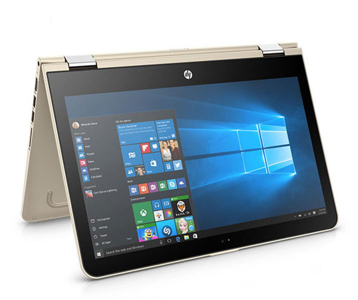 Laptop HP Pavilion x360 14-dh0103TU 6ZF24PA (Gold)