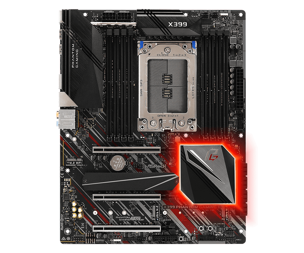 Main Asrock X399 Phantom Gaming 6 (Chipset AMD X399/ Socket TR4/ Option)