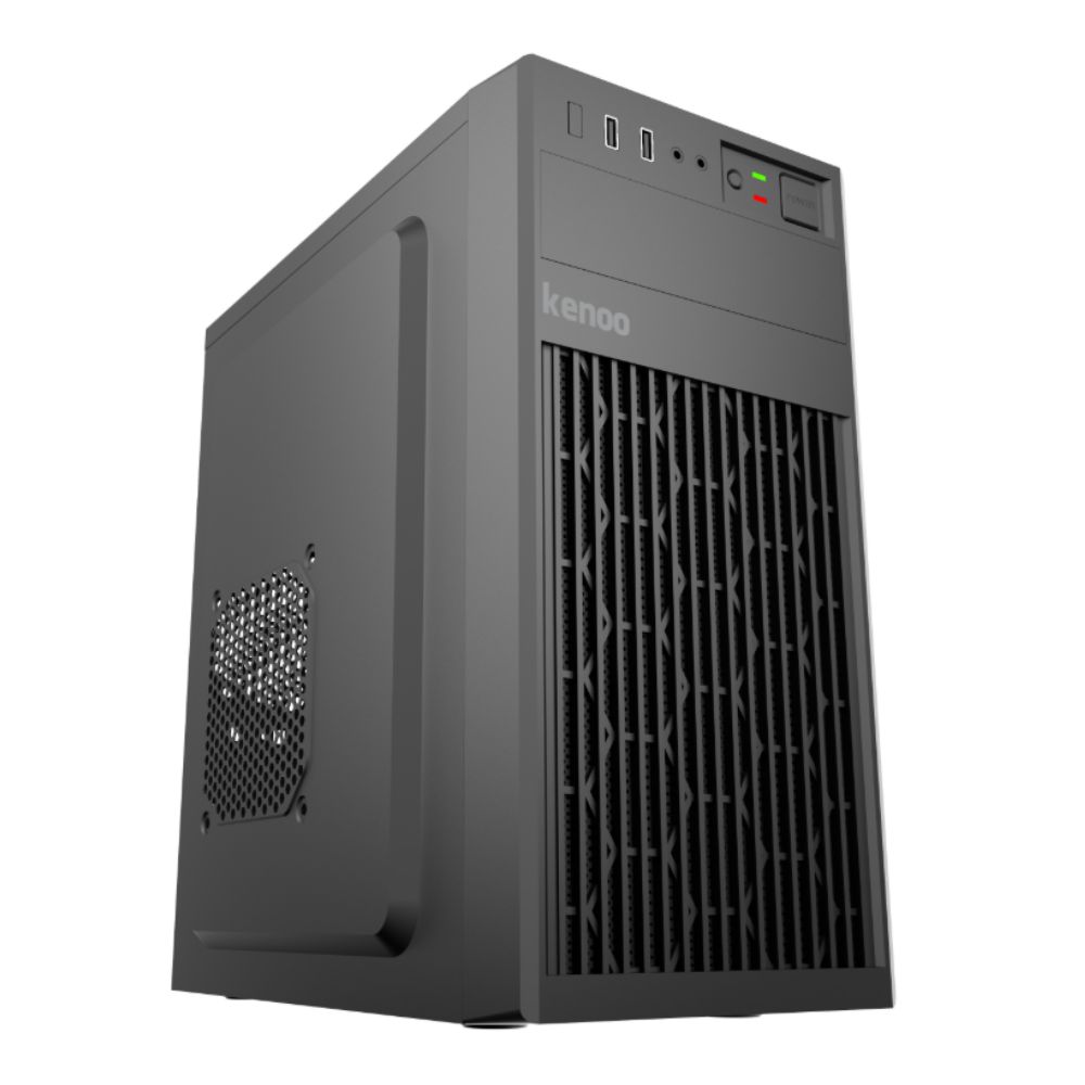Vỏ máy tính KENOO T12 (Mini Tower/ M-ATX/ Đen)