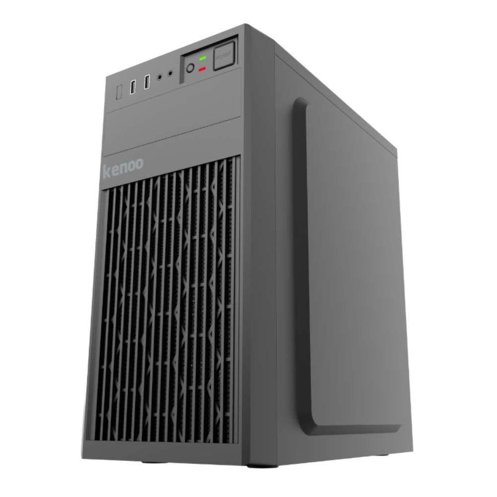 Vỏ máy tính KENOO T12 (Mini Tower/ M-ATX/ Đen)