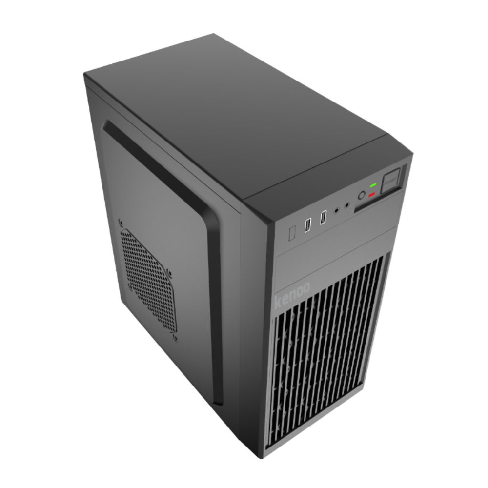 Vỏ máy tính KENOO T12 (Mini Tower/ M-ATX/ Đen)