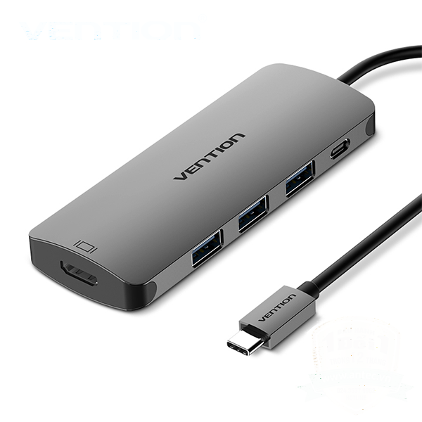 Cáp chuyển đổi Vention CGPHA USB-C (Type C) sang HDMI + USB3.0