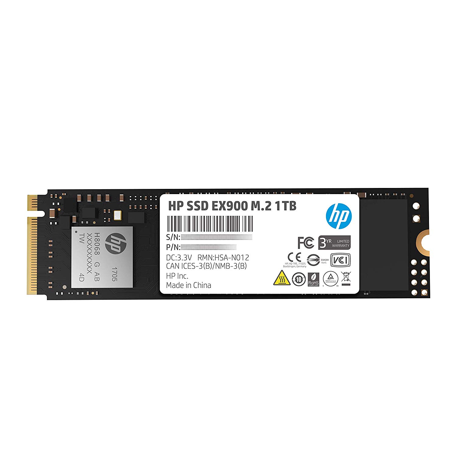Ổ SSD HP EX900 1Tb PCIe NVMe™ M2-2280