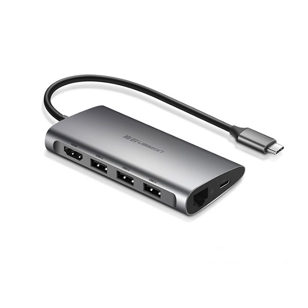 Bộ chuyển đổi Ugreen 50538 USB Type-C to HDMI,Lan,USB,SD