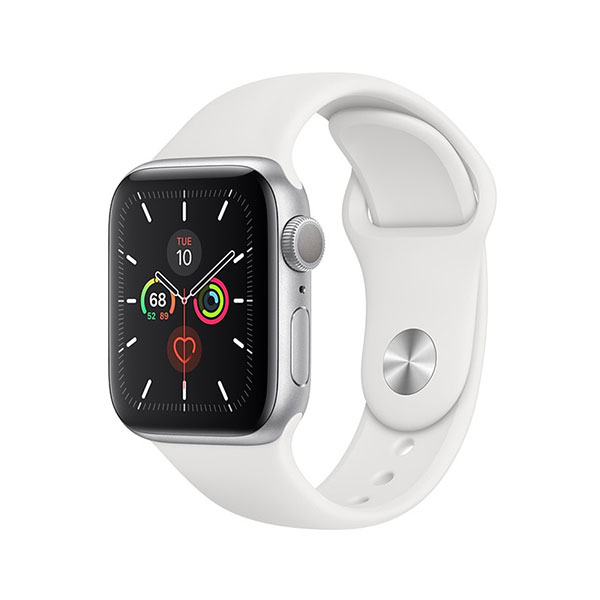 Smart Watch Apple Serie5 GPS 40mm MWV62VN/A viền nhôm Bạc dây cao su Trắng 