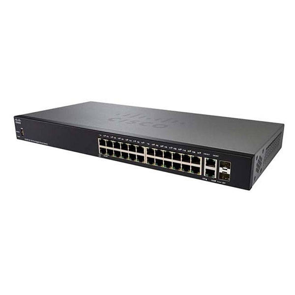 Switch Cisco SG250-26-K9-E (Gigabit (1000Mbps)/ 28 Cổng/ 2 SFP/ Smart Switch/ Vỏ Thép)