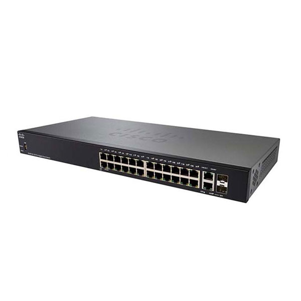 Switch Cisco SG250-26P-K9-E (Gigabit (1000Mbps)/ 28 Cổng/ 2 SFP/ Smart Switch/ 24 cổng PoE/ Vỏ Thép)