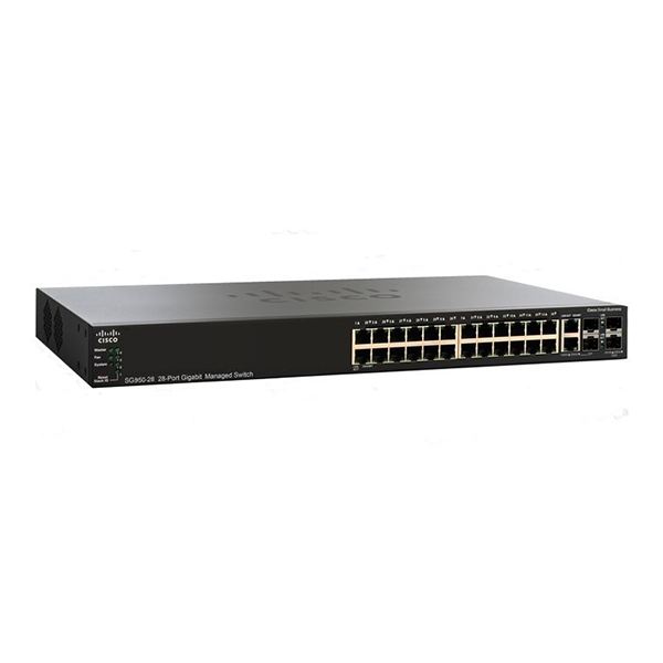 Switch Cisco SG350-28-K9-EU (Gigabit (1000Mbps)/ 28 Cổng/ 2 SFP/ Managed Switch/ Vỏ Thép)