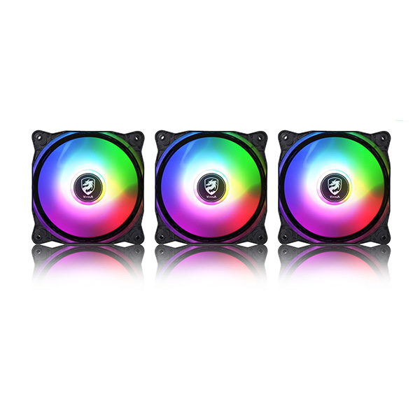 Quạt case Vitra RAINBOW RGB 12 (3 Fan - không điều khiên)