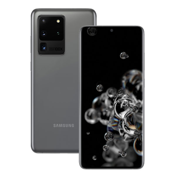 Điện thoại DĐ Samsung Galaxy S20 Ultra SM-G988B 128GB Gray (Exynos 990 8 nhân 64-bit/ 12Gb/ 128Gb/ 6.9Inch/ Camera chính:108 MP & phụ 48 MP/ 12 MP/ TOF 3D/ Camera sau:48.0MP/ Android 10.0/ 5000mAh/ Face ID. Mở khóa bằng vân tay)