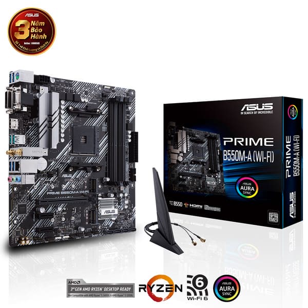 Main Asus Prime B550M-A (WIFI) (Chipset AMD B550/ Socket AM4/ VGA onboard)