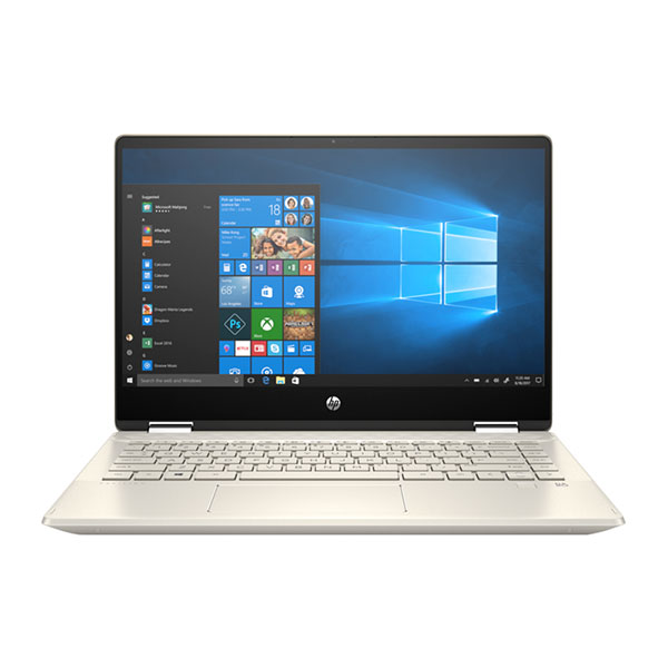 Laptop HP Pavilion x360 14-dw0062TU 19D53PA (i5-1035G1/8GB/512GB SSD/14FHD TouchScreen/VGA ON/Win10+Office Home & Student/Gold/Pen)