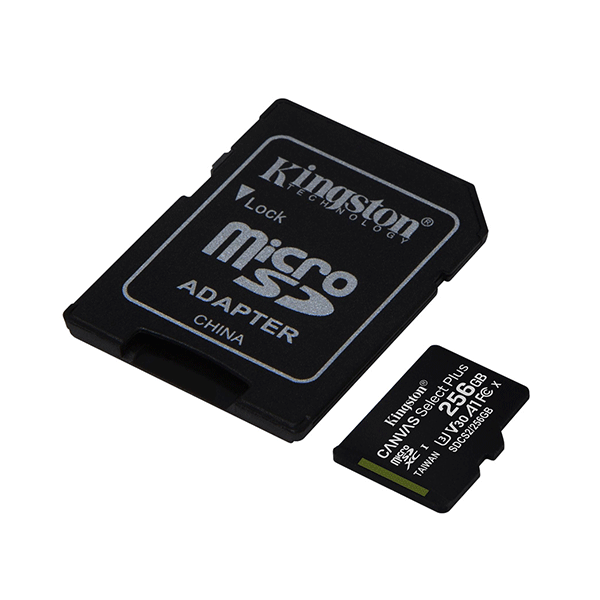Thẻ nhớ Micro SD Kingston 256Gb Class 10 100MB/s (kèm Adapter)