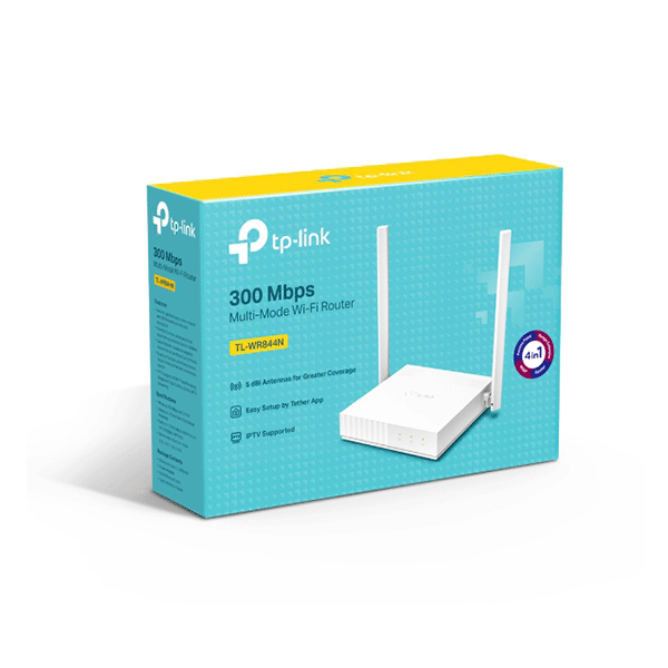 Bộ phát wifi TP-Link TL-WR844N (Chuẩn N/ 300Mbps/ 2 Ăng-ten ngoài/ 15 User)