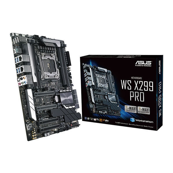 Bo mạch chủ Asus WS X299 PRO (Chipset Intel X299/ Socket 2066/ 8 x DDR4 DIMM/ Max 128Gb/ None VGA/ Form ATX)
