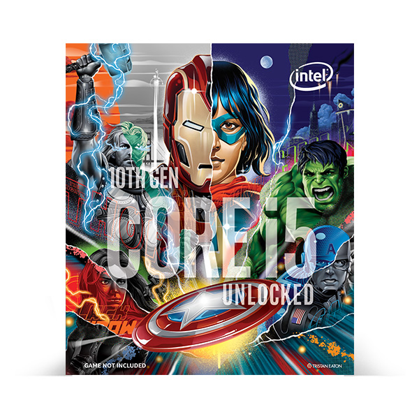 CPU Intel Core i5-10600K Avengers Edition (4.1GHz turbo up to 4.8GHz, 6 nhân 12 luồng, 12MB Cache, 125W) - Socket Intel LGA 1200