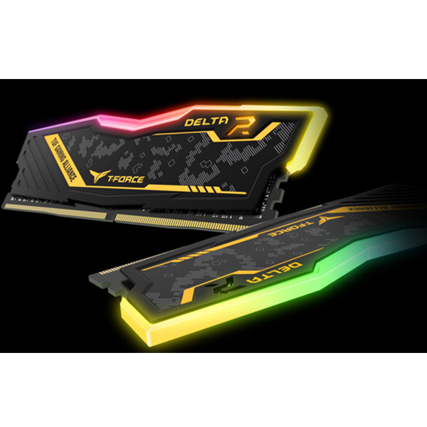  Ram TEAMGROUP T-FORCE DELTA TUF Gaming Alliance RGB 8GB (1*8GB) D4 - 3200MHz  LED 16.8 triệu màu