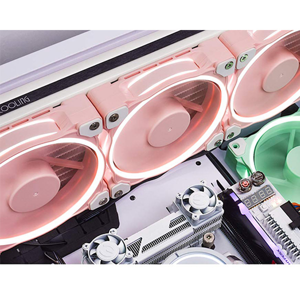 Quạt Case ID-COOLING ZF-12025 Pastel Pink