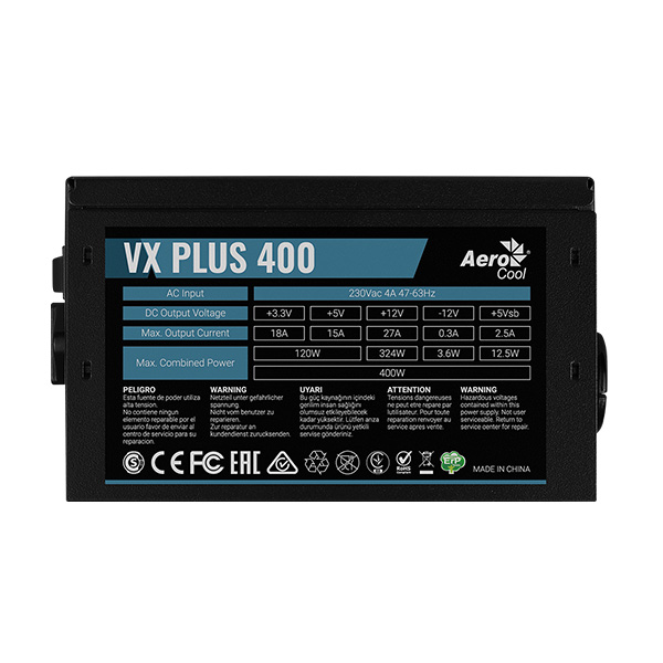 NGUỒN AEROCOOL VX PLUS 400 230V N-PFC