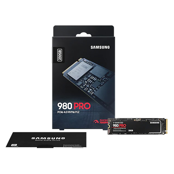 Ổ SSD Samsung 980 Pro 250Gb PCIe Gen4x4 NVMe M2.2280 MZ-V8P250BW