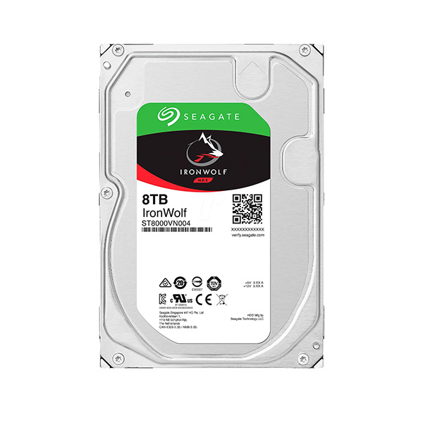 Ổ cứng Seagate Ironwolf 8TB ST8000VN004 (3.5Inch/ 7200rpm/ 256MB/ SATA3/ Ổ NAS)