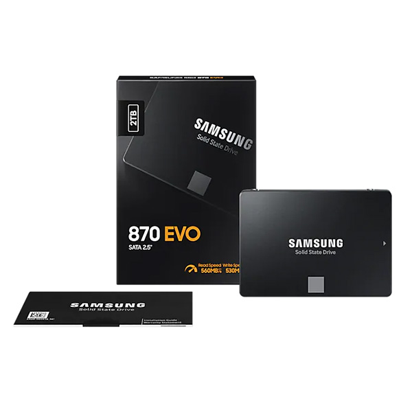 Ổ SSD Samsung 870 Evo MZ-77E2T0BW 2Tb (SATA3/ 2.5Inch/ 550MB/s/ 520MB/s)