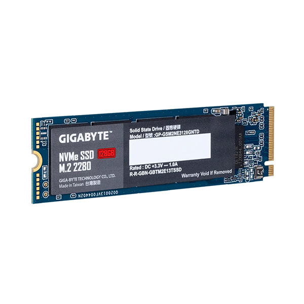 Ổ SSD Gigabyte 128Gb GP-GSM2NE3128GNTD PCIe 3x4 NVMe™ M2-2280