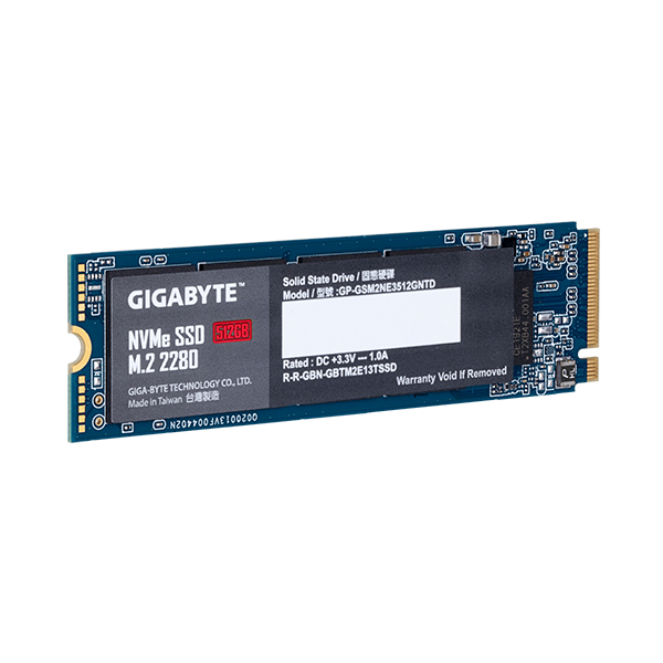 Ổ SSD Gigabyte GP-GSM2NE3512GNTD 512Gb (NVMe PCIe/ Gen3x4 M2.2280/ 1700MB/s/ 1550MB/s)