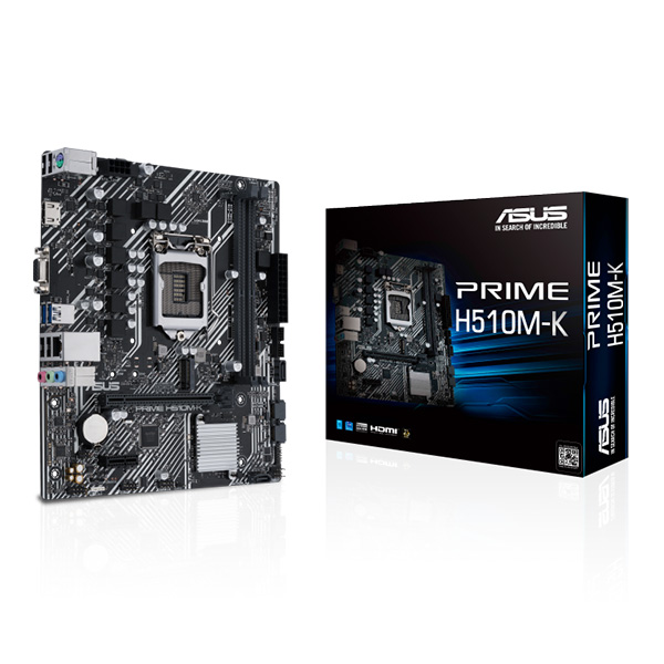 Mainboard ASUS PRIME H510M-K (Intel H510, Socket 1200, m-ATX, 2 khe Ram DDR4 )