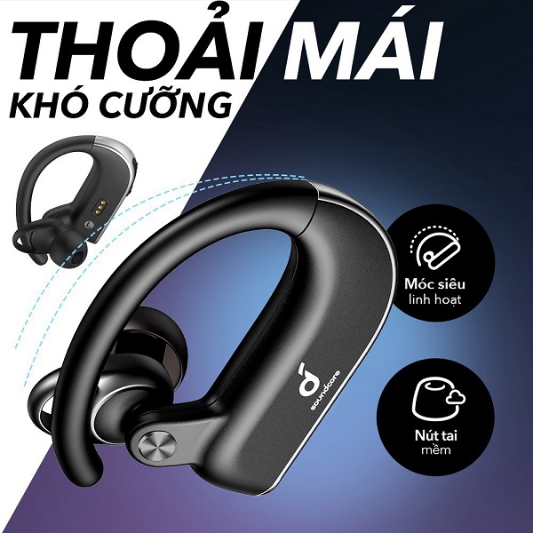 Tai nghe không dây nhét tai Anker TWS SoundCore Spirit X2 (Màu đen)