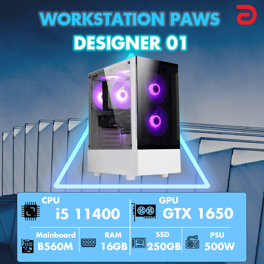 Workstation PAWS DESIGNER I5/B560/16GB/GTX1650