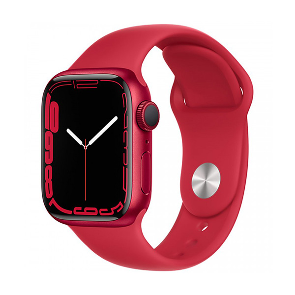 Apple Watch Series7 45mm GPS Viền Nhôm -Dây Cao Su Red