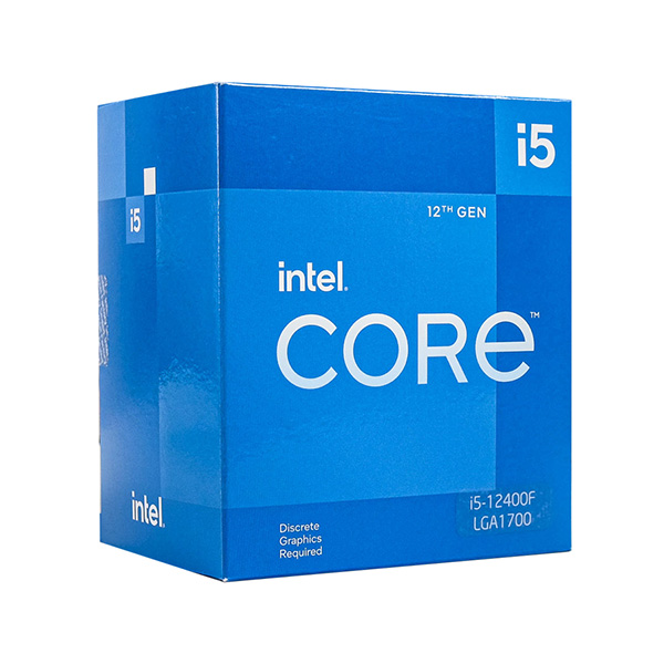 CPU Intel Core i5 12400F Box (Socket 1700/ Base 2.5Ghz/ Turbo 4.4GHz/ 6 Cores/ 12 Threads/ Cache 18MB)