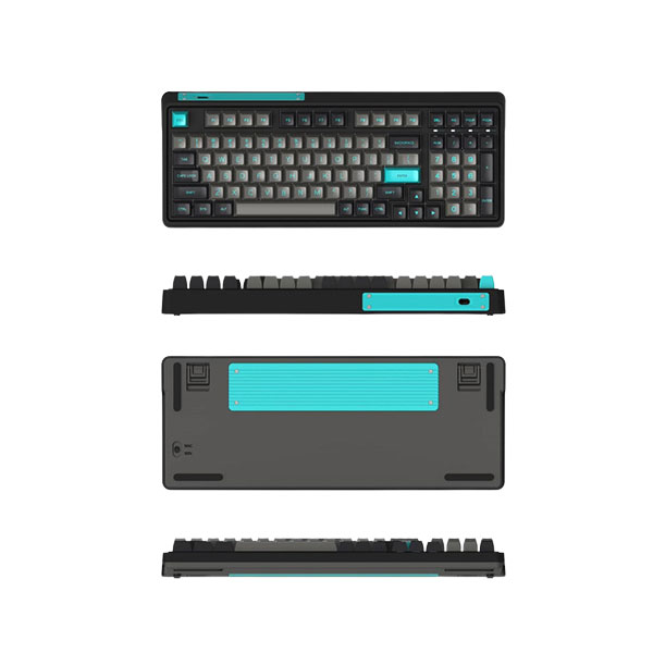 Bàn phím cơ FL-Esports CMK98SA Graphite Green Kailh Box Cool Mint switch