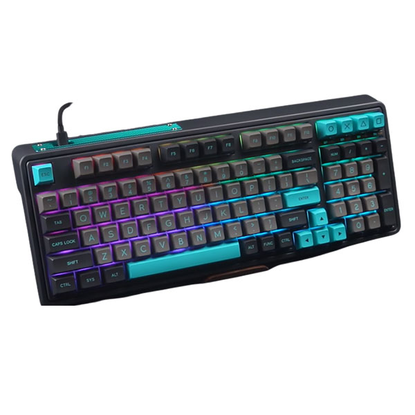 Bàn phím cơ FL-Esports CMK98SA Graphite Green Kailh Box Cool Mint switch