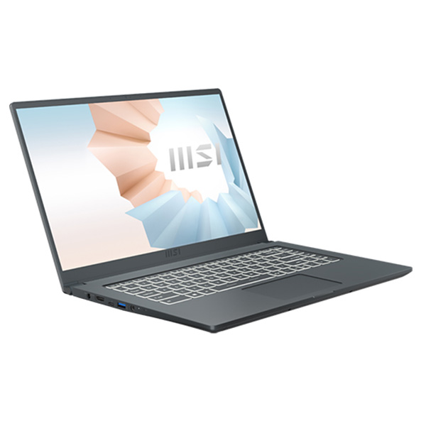 Laptop MSI Modern A11MU-1024VN (Core i5 1155G7/ 8GB/ 512GB SSD/ Intel Iris Xe Graphics/ 15.6inch Full HD/ Windows 10 Home/ Grey/ Vỏ nhôm)