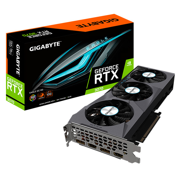 Cạc đồ họa Gigabyte RTX 3070 8G GDDR6 EAGLE V2