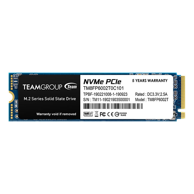 Ổ SSD TeamGroup MP33 512Gb (NVMe PCIe/ Gen3x4 M2.2280/ 1700MB/s/ 1400MB/s)