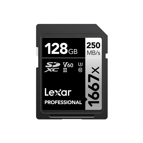 Thẻ nhớ SD Lexar Professional 1667x SDXC V30 128Gb (R/W:250/120M)