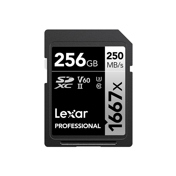 Thẻ nhớ SD Lexar Professional 1667x SDXC V30 256Gb (R/W:250/120M)