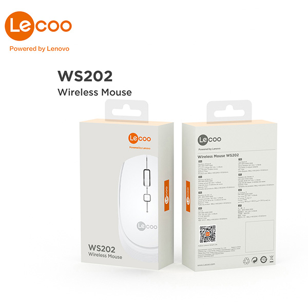 Chuột không dây Lecoo WS202 (Màu trắng)