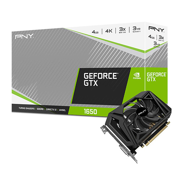 Card màn hình PNY GeForce GTX 1650 4GB GDDR6 Single Fan