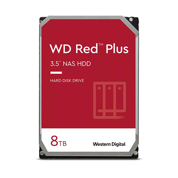 Ổ cứng Western Digital Red Plus 8TB WD80EFZZ (3.5Inch/ 5640rpm/ 128 MB/ SATA3/ Ổ NAS)