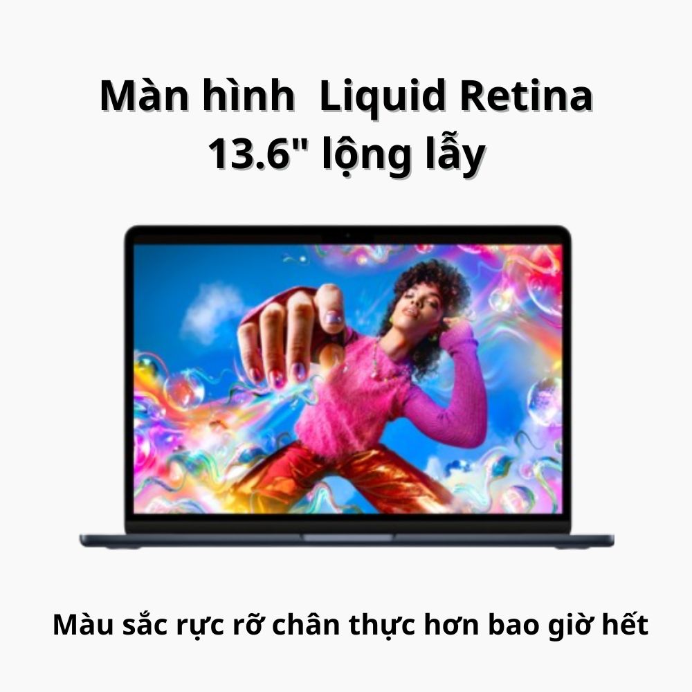 Máy tính xách tay Apple Macbook Air MLXX3SA/A (M2 8-core CPU/ 8Gb/ 512GB/ 10 core GPU/ Space Gray)