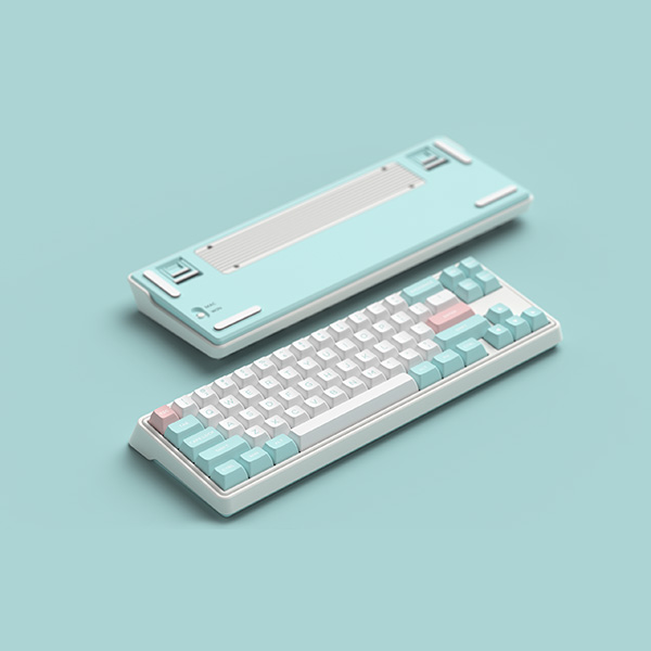 Bàn phím cơ FL-Esports CMK68SAM Marshmallow Wireless Kailh Jellyfish