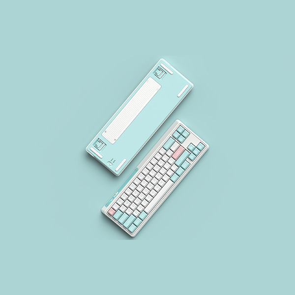 Bàn phím cơ FL-Esports CMK68SAM Marshmallow Wireless Kailh Jellyfish