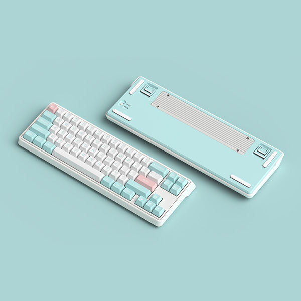 Bàn phím cơ FL-Esports CMK68SAM Marshmallow Wireless Kailh Jellyfish
