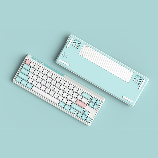 Bàn phím cơ FL-Esports CMK68SAM Marshmallow Wireless Kailh Jellyfish